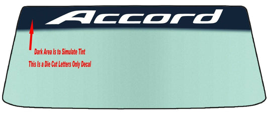 FOR ACCORD Custom Windshield Banner Vinyl Decal - With Application Tool