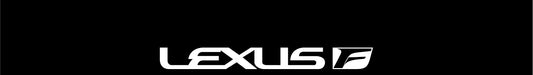 Windshield Banner  Lexus F Sport and Black Background Stripe