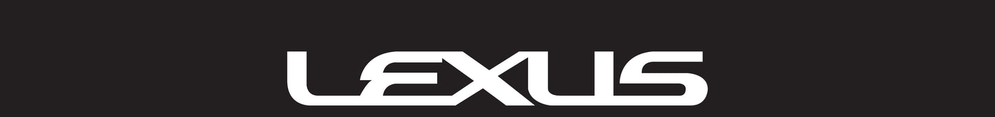 Windshield Banner Lexus and  Lexus F Sport and Black Background Stripe
