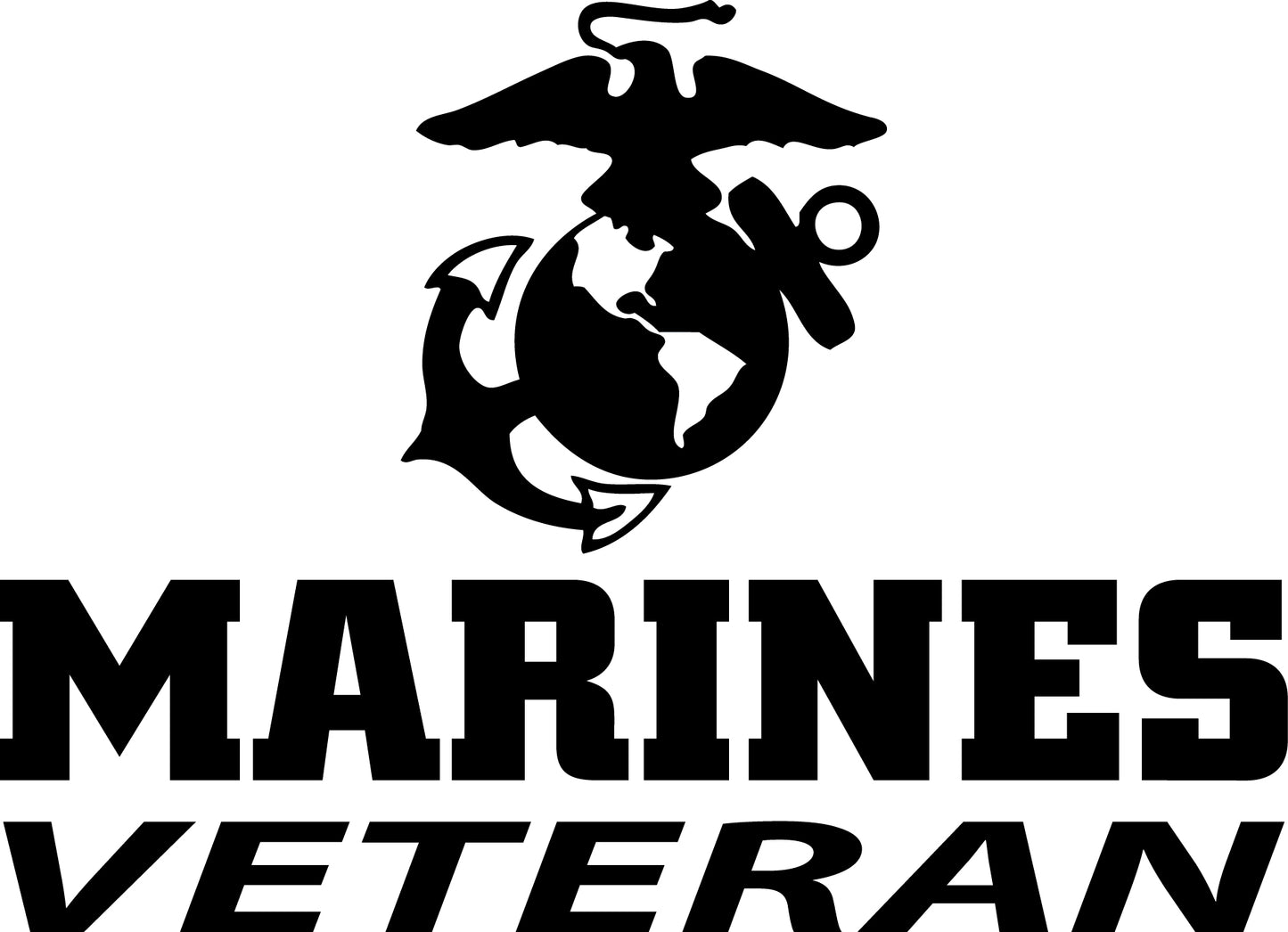 Veteran Military "Army, Air Force, Marines, Navy and Coast Guard" Veteran Die Cut Decals Sticker Graphics For Car, Laptop, Windows, Glass (Copy)