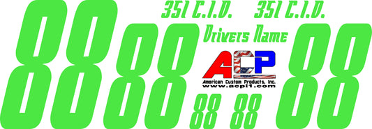 Single Color Race Package Set Racecar Parts & Accessories