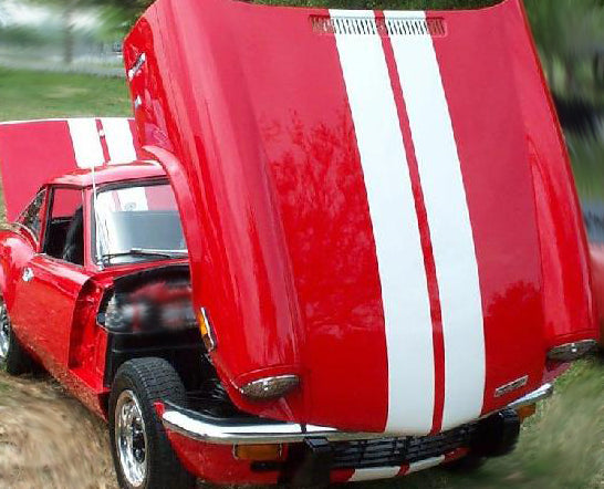Bonnet (Hood)- Boot (Trunk) Stripe Kit TRIUMPH Spitfire GT6 TR6 TR7 And Many Others
