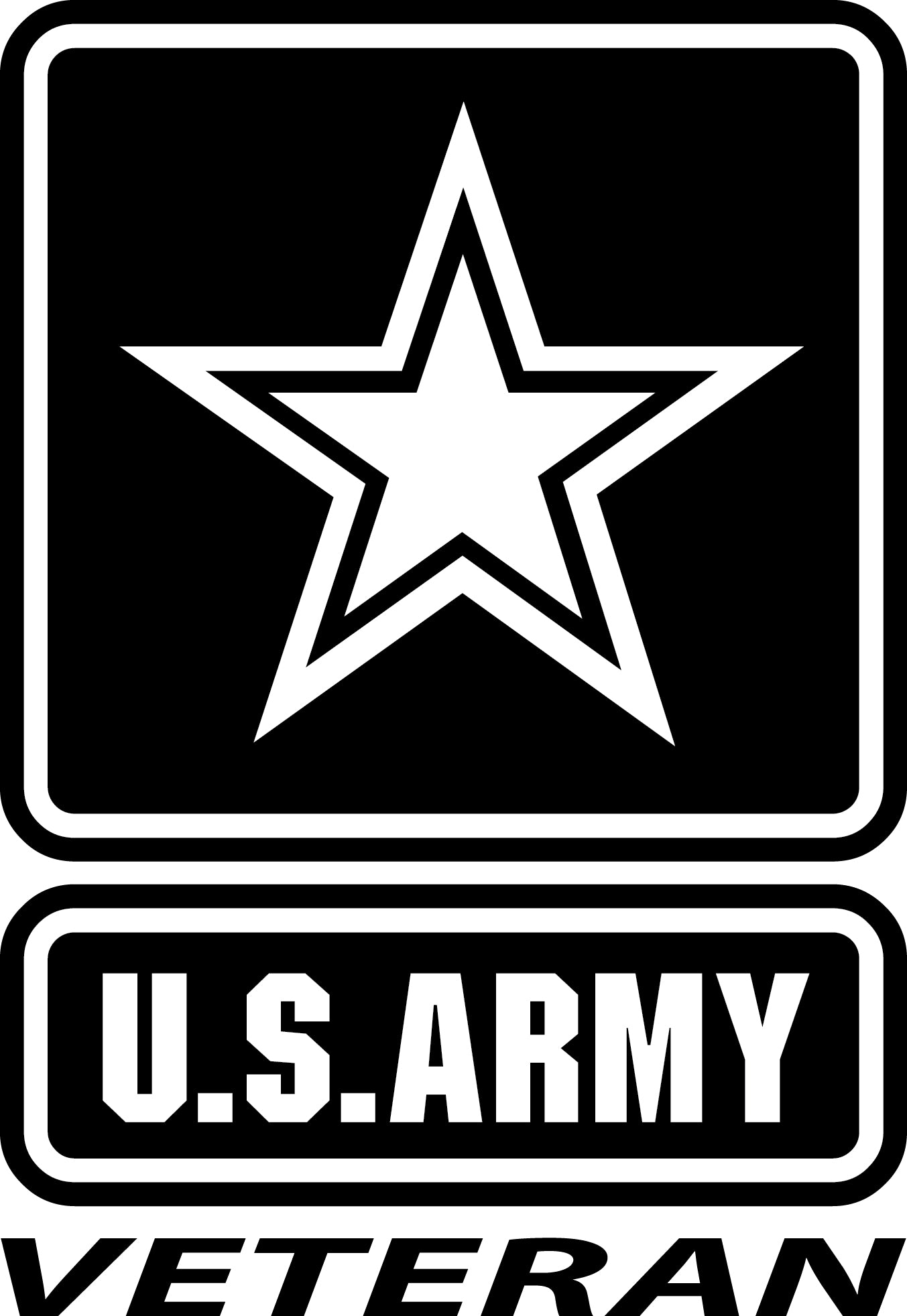 Veteran Military "Army, Air Force, Marines, Navy and Coast Guard" Veteran Die Cut Decals Sticker Graphics For Car, Laptop, Windows, Glass (Copy)