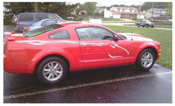 Tribal Mustang Side Graphics SET Decal Ford Dodge Chevy Stickers Stripes